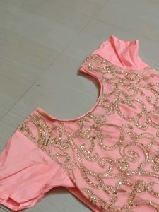 Peach Anarkali Dress