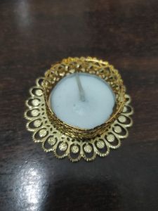 Beautiful Golden T-light Diya
