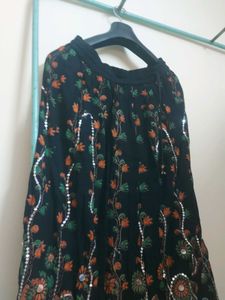 Floral Print Ethnic Skirt