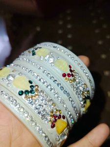 White Bangles ...New......Only Cash