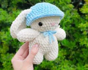 Crochet Bunny with cap
