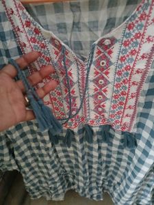 Embroidered Ethnic Top