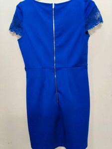 Royal Blue Lace Sheath Dress