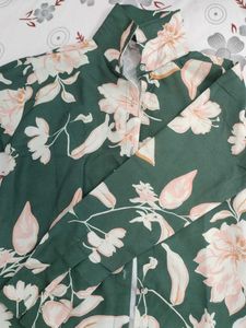 Floral Print Button-Up Shirt