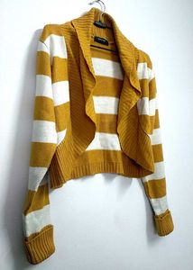 Striped Knit Cardigan