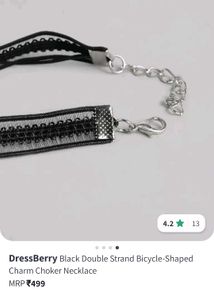 DressBerry Black Studded Choker