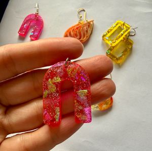 Set Of 6 Resin earrings