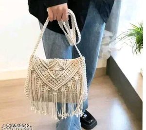 Macrame Crossbody Bag 🛍️