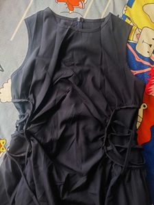 DRAWSTRING A LINE DRESS 👗