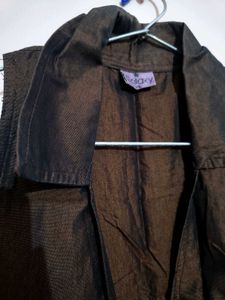 Metallic Cropped Jacket For Women