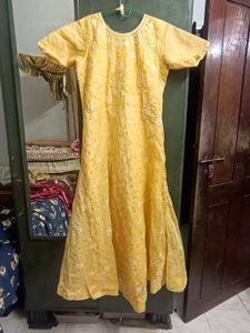 New Elegant Yellow Ethnic Gown
