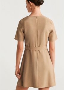Mango Beige A-Line Dress