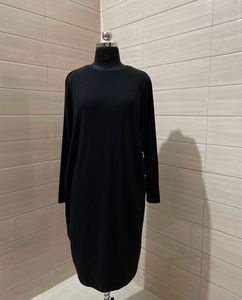 H&M Knit Black Long Sleeve Dress