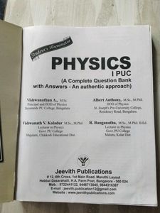I PUC Physics Text Book