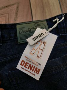 baggy dark blue jeans