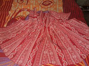 Red Paisley Print Dress