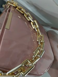 Chic Clutch with Chain Detail
