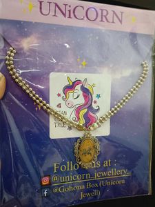 Owl Pendant Gold Tone Necklace