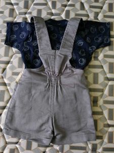 Cute Dungaree And Nicker Set with Dragonflies