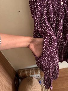 ONLY Women Purple Floral Printed Dress