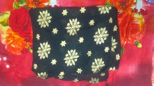 Golden Flowral Embroidery Beautiful Dupata