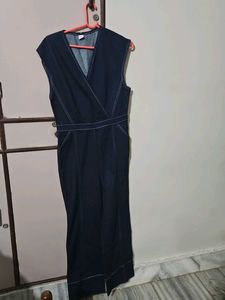 Denim Sleeveless Jumpsuit