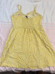 H&amp;M yellow floral dress