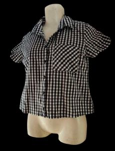 Semi Formal Black &amp; White Checks Shirt 😍