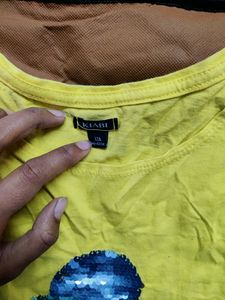 Yellow Colour Top