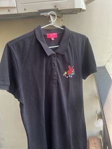 Playboy Bunny Black Polo Dress