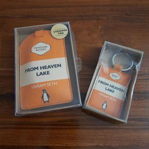 Collectors Items: Vikram Seth Book Limited Edition Leather Luggage and Key Tag combo