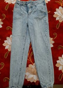 Acid Wash Balloon Jeans