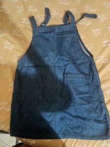 Denim Dungaree Dress