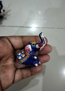 Combo of Meenakari Painted Animal Figurines