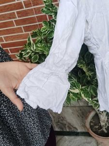 Embroidered White Top