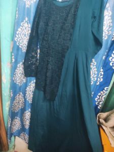 Elegant Green Ethnic Gown / 3 kurti