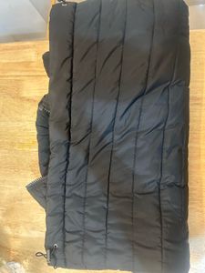 Black Puffer Jacket with Hood