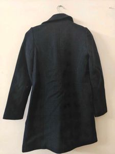 winter imported Stylish Plaid Trench Coat