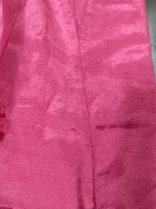 Pink And Cream Kurta Set For Women With Embroidery