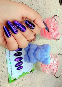 Purple Press-On Nails