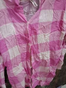 Pink Checkered Top &amp; Tube Set