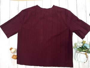 Maroon Casual Top
