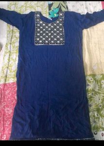 Blue Working Kurta
