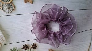 Organza Ruffle Scrunchie