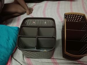 combo plastic storage tray