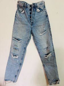 Ripped Light Wash Jeans