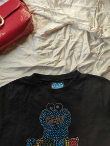 Y2k Black Fitted Top