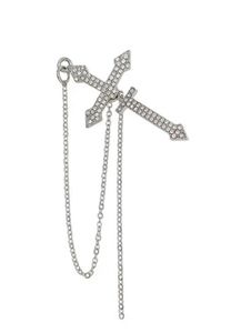 Punk Unique Cross Stud Dangle Single Earring