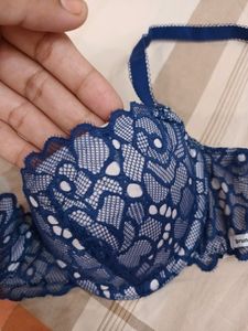 Beautiful Blue Lace Bra