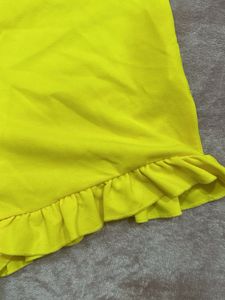 Yellow Halter Romper (size- s)
